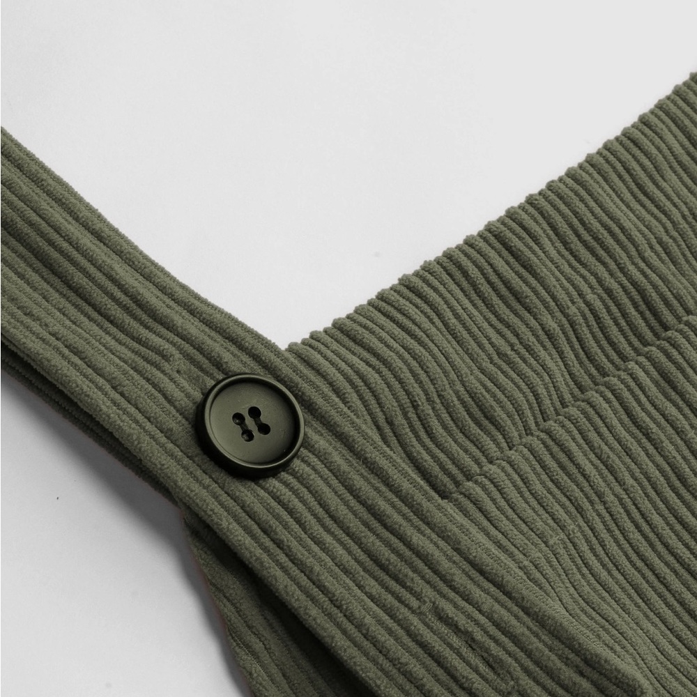 Cider Olive Green Corduroy Jumpsuit - Picture 10 of 13